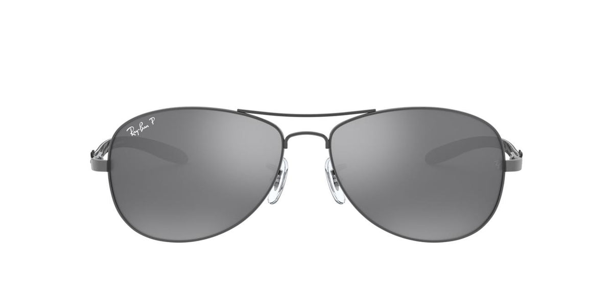 Aviator Ray-ban Sunglasses RB8301 Ray-Ban RB8301 Aviator Sunglasses, Gunmetal/Clear Gradient  main image 2