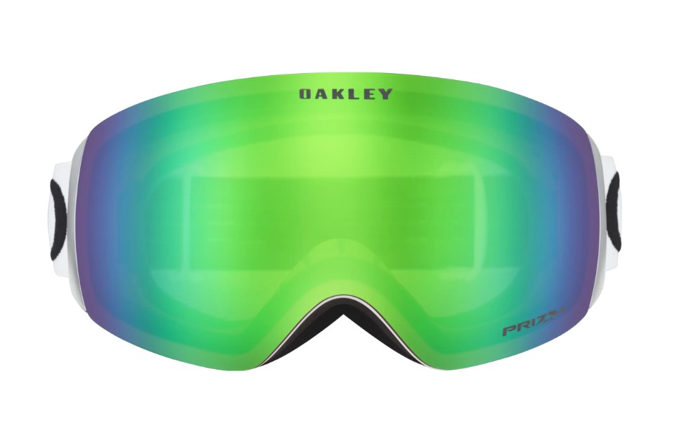 OAKLEY Snow Goggles Flight Deck (Matte White Frame / Prizm Jade Iridium Lens)