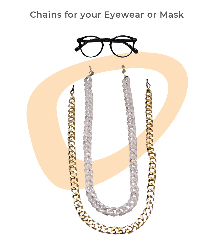 Chunky Chains - Gold + White – Vision Opticians